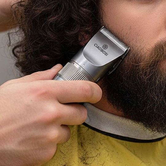Avizar Rechargeable 5w Cordless Electric Clipper 1500mah Battery Led Digital Display Grey