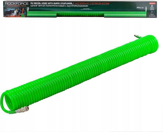 Rockforce Spiral Hose Quick Couplers 8mm X 20m