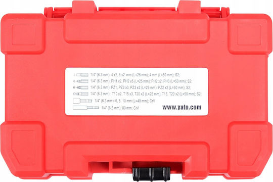 Yato Set Impact Screwdriver Bits 37 Pcs