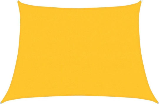 vidaXL Sonnensegel Gelb 3x5m 160gr/m²
