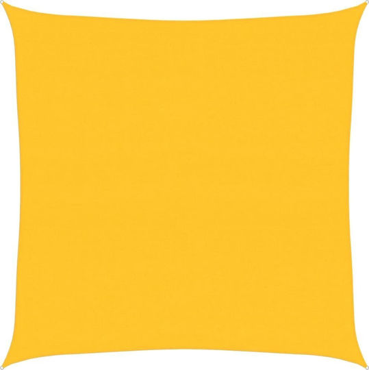 vidaXL Πανί Σκίασης Κίτρινο 6x6m 160gr/m²