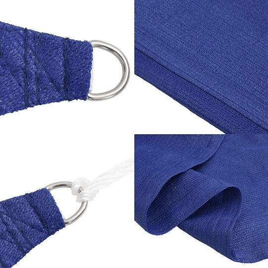vidaXL Триъгълен Shade Sail Син 6x6x1.5м 160гр/м²