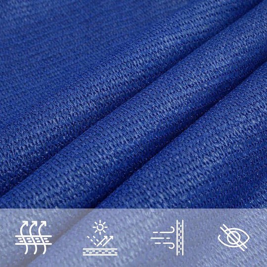 vidaXL Триъгълен Shade Sail Син 6x6x1.5м 160гр/м²