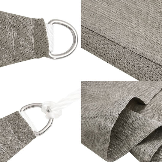 vidaXL Триъгълен Shade Sail Сив 6x6м 160гр/м²