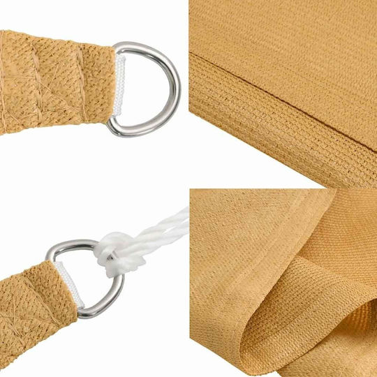 vidaXL Shade Sail Бежов 4x5.8m 160гр/кв.м