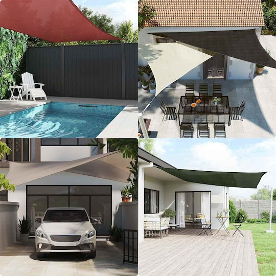 vidaXL Shade Sail Бежов 4x5.8m 160гр/кв.м