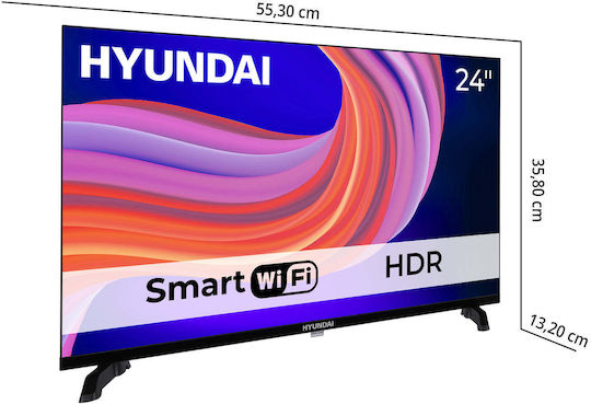 Hyundai Смарт Телевизор 24" HD Ready LED HLM24TS500SMART HDR (2025)