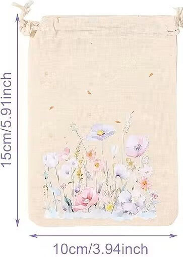 By Queen Ρομαντικό Floral Pastel Bloom Πουγκί Δώρου