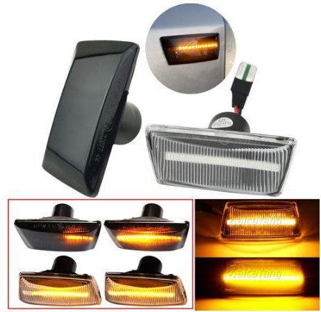 Carro 73444 Led Flash Opel Adam Corsa Insignia Zafira Chevrolet Cruze Orlando Led Dynamic Smoke 2 Pieces
