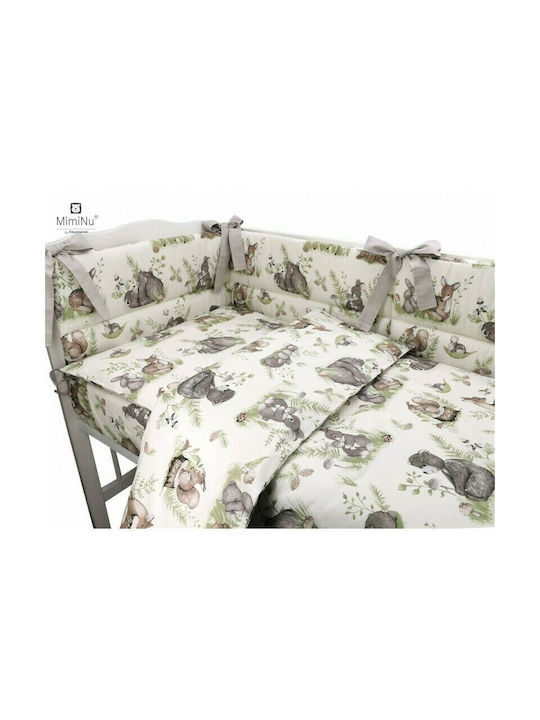 MimiNu Cearșaf pentru bebeluși Pentru Patut Bumbac cu Cauciuc 120x60buc