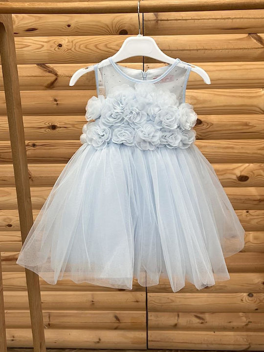Детска Рокля Обикновени Light Blue