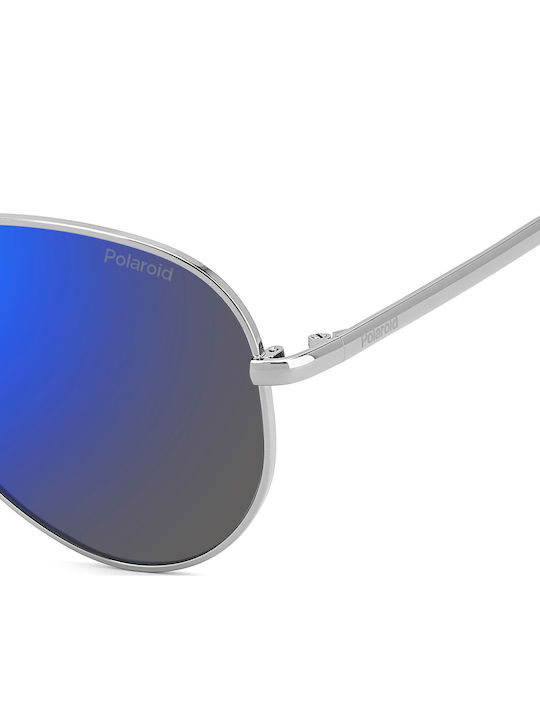 Polaroid Aviator Kinder-Sonnenbrillen mit Polarisiertem Spiegelglas Silber für 11-16 Jahre