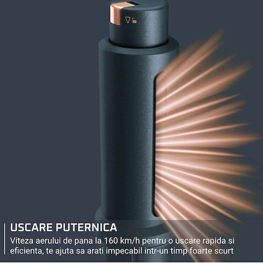 Rowenta Керамична Електрическа Четка с Air за Къдрави Коси 1300W