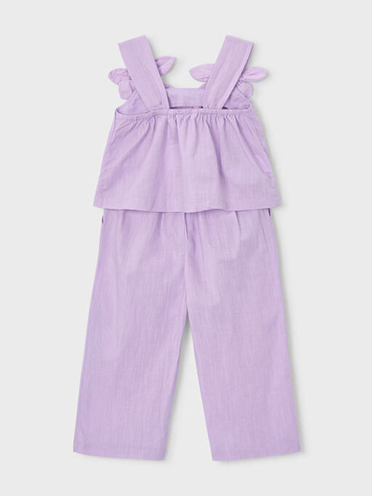 Kinder-Set mit Hose Sommer 2Stück Purple