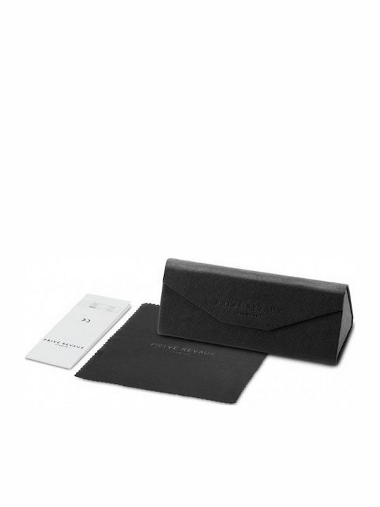 Prive Revaux Unisex Sonnenbrillen mit Schwarz Horn umrandetem Rahmen und Gray Gläser