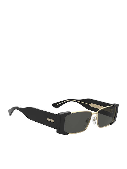Moschino Unisex Sunglasses with Black Frame and Black Lens MOS206/S 2M2/IR
