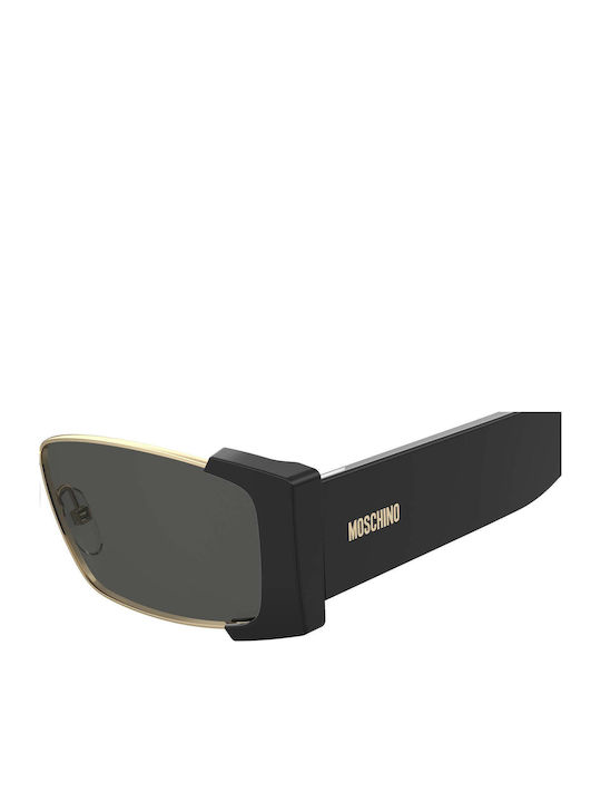 Moschino Unisex Sunglasses with Black Frame and Black Lens MOS206/S 2M2/IR