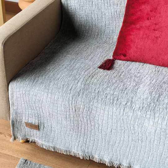 Kentia Joplin Zweisitzer-Sofa Überwurf Chenille 180x250cm