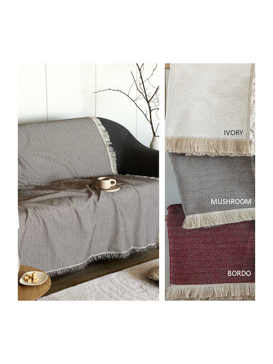 Palamaiki Niki Ριχτάρι Πολυθρόνας Chenille 180x180εκ. Bordo