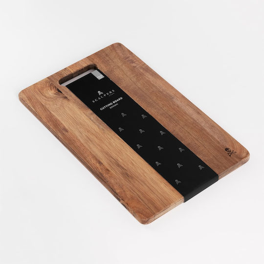 Scalpers Επιφάνεια Κοπής Ξύλινη Καφέ 40x25cm