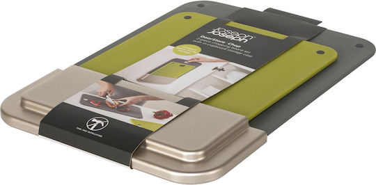 Joseph Joseph Rectangular Plastic Chopping Board Set Gray 2pcs
