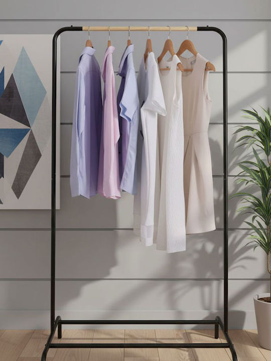Bormann BPC2000 Floor Garment Rack made of Metal Black 80x45x160cm