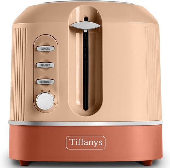 Singer Tiffanys Toaster 2 Slots 850W Terracotta