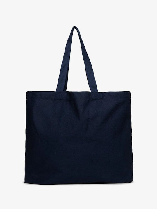 Women's Fabric Tote Handbag Navy Blue