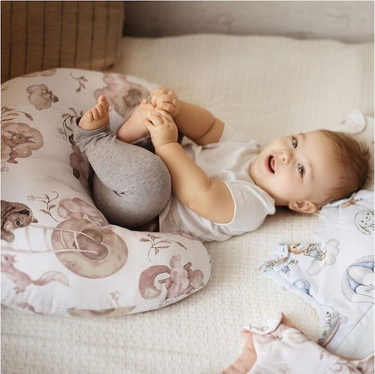 Bocioland Gray Nursing Pillow