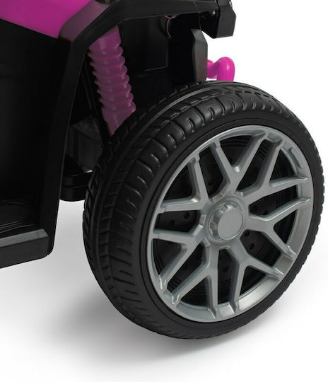 BabyMix Mega Prime Mașină Ride On Cu Mâner Pentru Părinți Pentru 12+ Luni Cu Sunete Roz