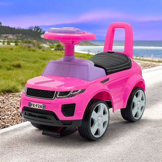 BabyMix Pink Ride On Car for 12+ Months