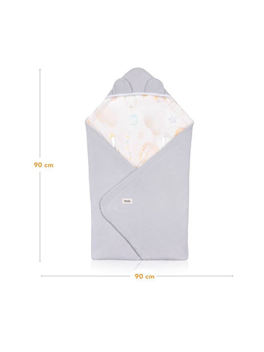 Lionelo Pătură Pepinieră Swaddling pături 100% bumbac Albastru 90x90cm