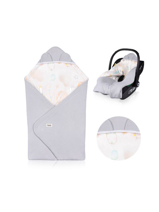 Lionelo Pătură Pepinieră Swaddling pături 100% bumbac Albastru 90x90cm