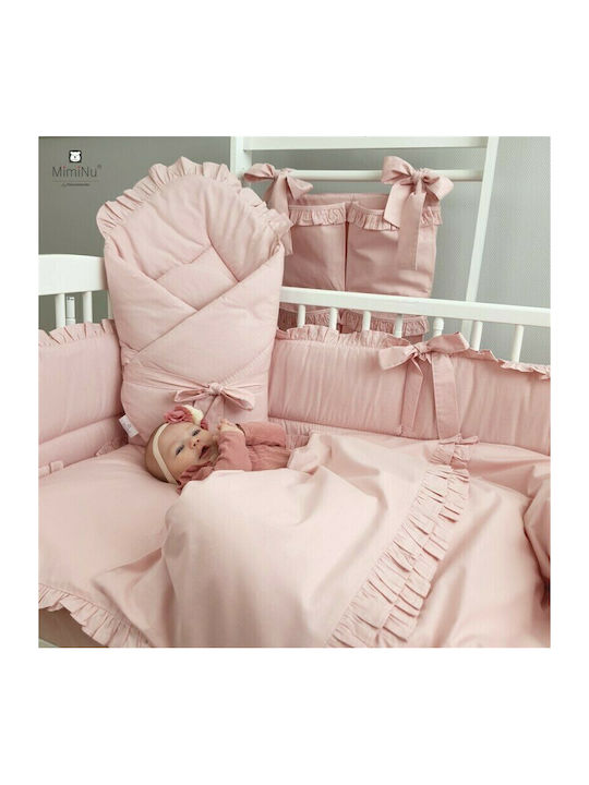 MimiNu Blanket Nursery Swaddling Blankets Cotton Pink 75x75cm