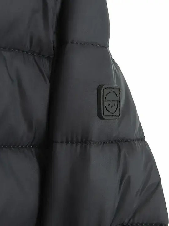 Kids Casual Coat with Hood Black