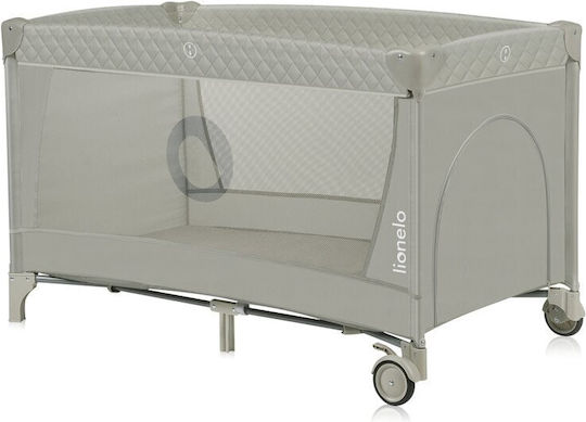 Lionelo Flower Loc de joacă 2 Nivele cu Schimbător & Saltea Bej 60x120cm