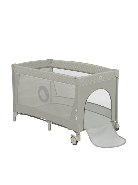 Lionelo Flower Loc de joacă 2 Nivele cu Schimbător & Saltea Bej 60x120cm