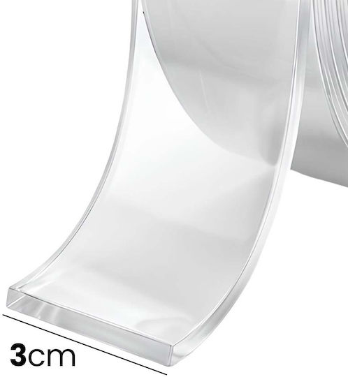 Avizar Nano Klebeband Doppelseitiges Befestigungsband 3cm x 2m Ohne Bohren Transparent