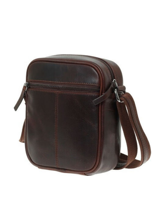 Leather Men's Bag Shoulder / Crossbody Brown