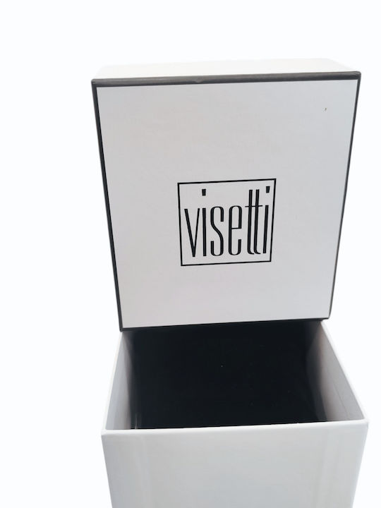 Visetti Γυναικείο Ρολόι 22mm Μπαταρίας με Ασημί Μεταλλικό Μπρασελέ