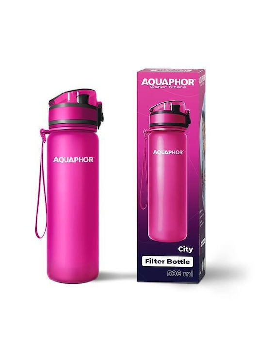 Aquaphor City με Φίλτρο 500ml Ροζ