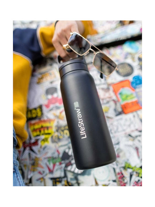 Lifestraw Παγούρι Ανοξείδωτο με Φίλτρο 1000ml Μαύρο