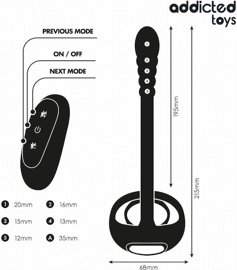 Addicted Toys Вибриращ Пръстен Петел Силикон