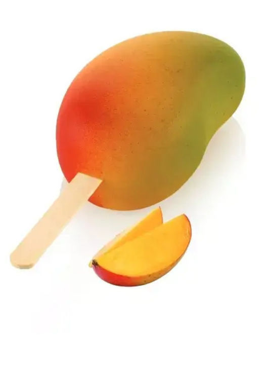 Silikomart Mango Backform Eiscreme / Eislutscher Silikon 8.2x5.4x4.3cm 2cm