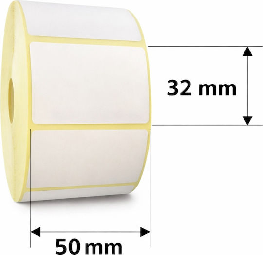 Etichete Termice 50x32 Mm Role 1170 Bucăți Autoadezive
