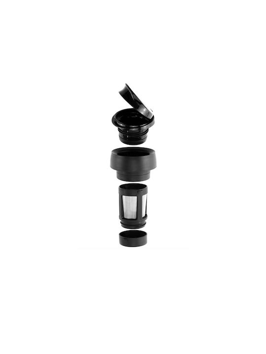 Timolino Omni Tritan Venti Πλαστικό Παγούρι 400ml Μαύρο