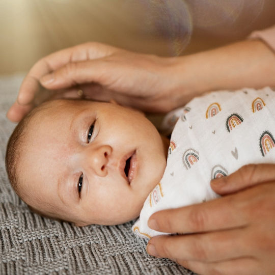 Petite & Mars Swaddle Blanket Multicolor 120x120εκ. 2buc