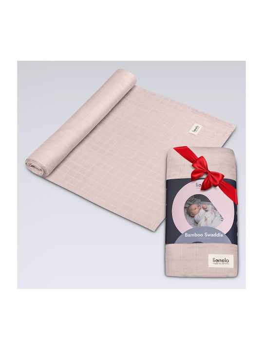 Lionelo Pânză de Înfășat din Muselină Bej 120x120εκ.