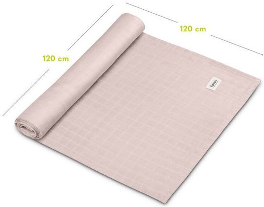Lionelo Pânză de Înfășat din Muselină Bej 120x120εκ.