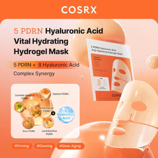 Cosrx Pdrn Μάσκα Ομορφιάς Προσώπου για Ενυδάτωση / Λάμψη 34gr